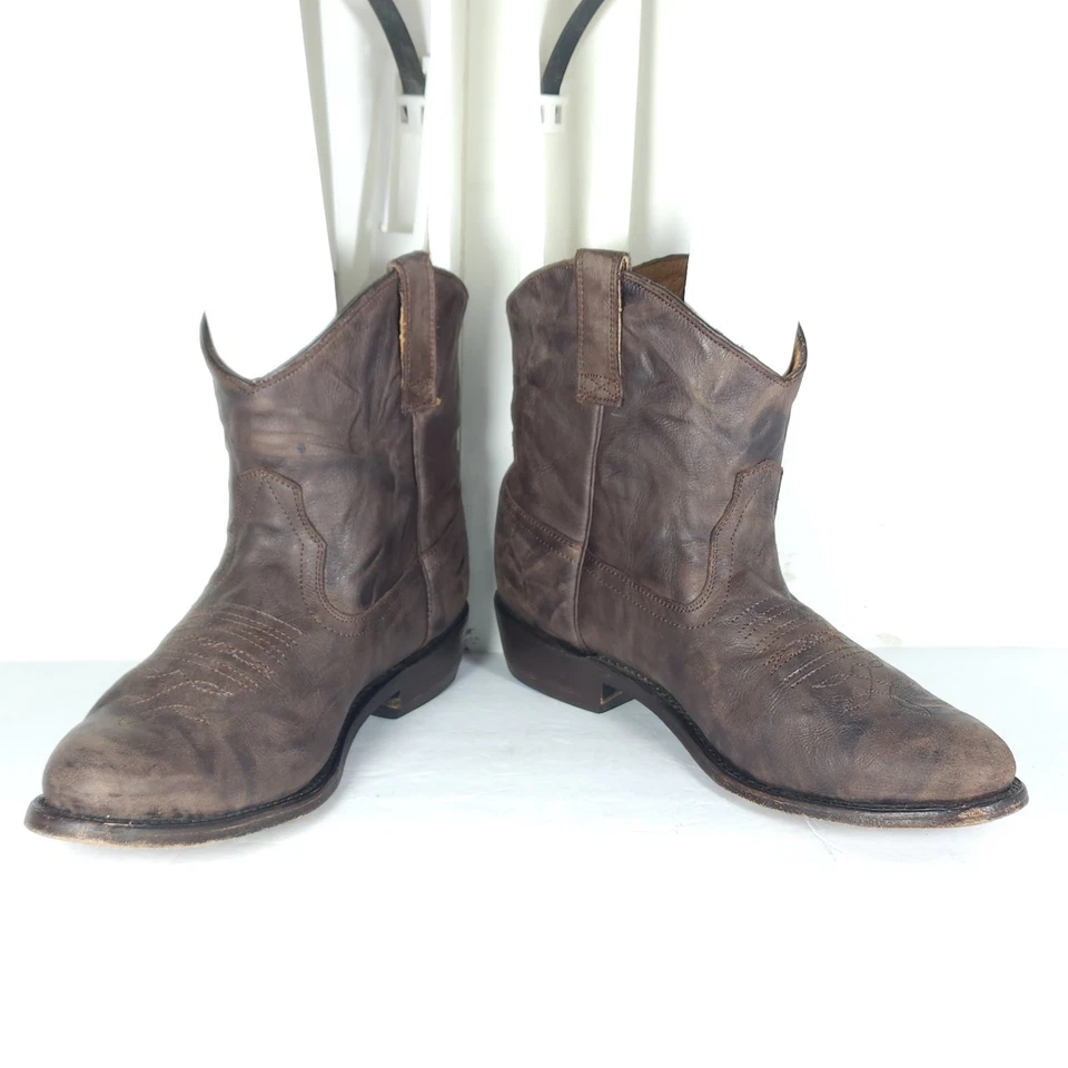 Botas occidentales Miz Mooz para mujer Carlito US9 marrón cuero envejecido al tobillo  Foto 4 de 4
