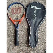 Wilson Tour 110 Titanium Tennis Racquet Blue/Orange Oversize with Case