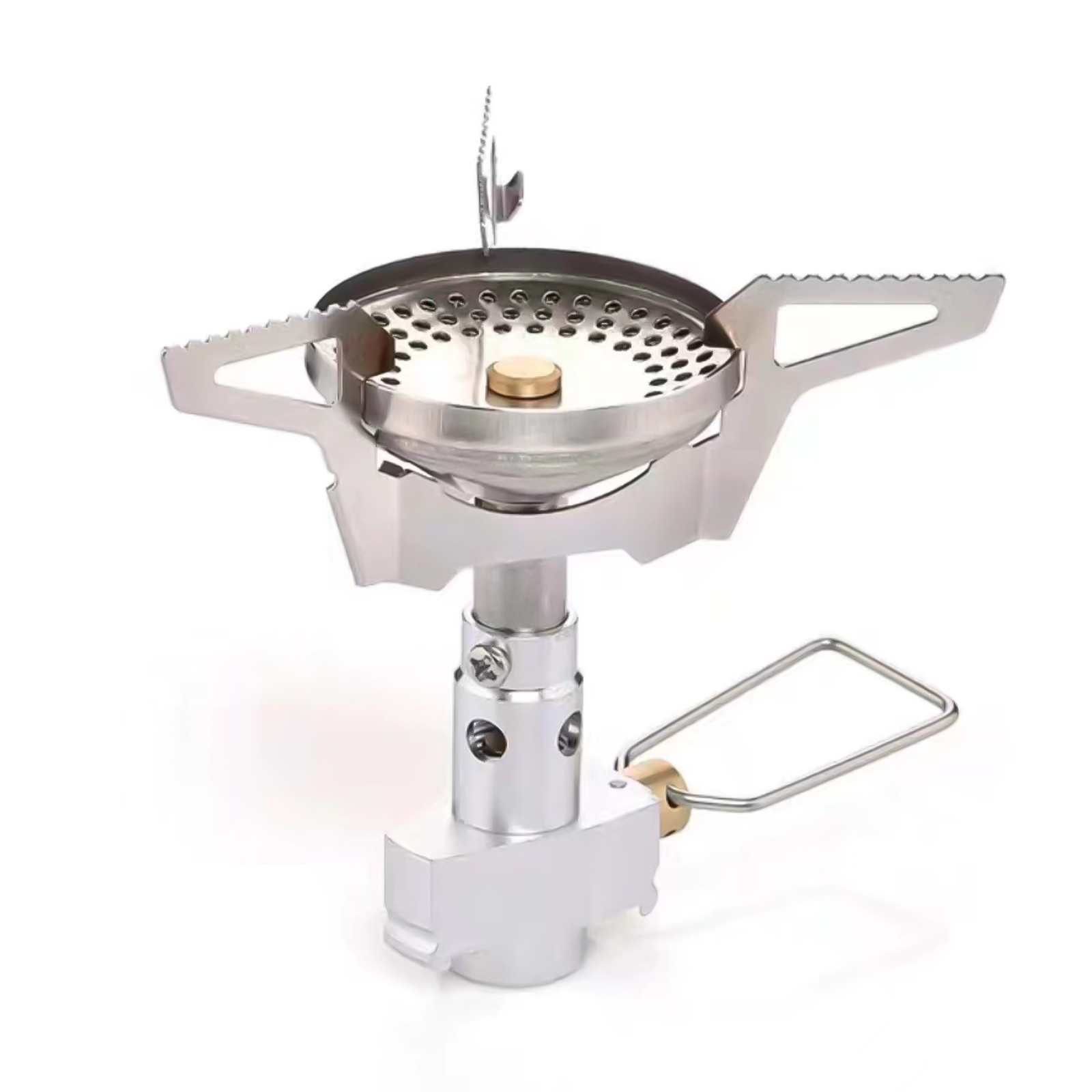 2300W Outdoor Camping Hiking Gas Burner Head Portable Windproof Cooking Stove