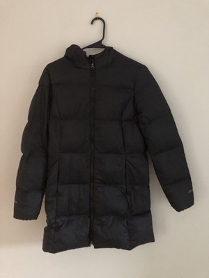 Eddie Bauer Luna Down Parka Jacket Black Size Small 550 Down Fill womens
