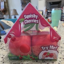 Cherries Squeeeeze Sunny Days Squishy Squeeze Large Stress Relief Toy Fidget