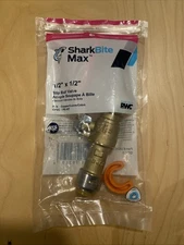 SharkBite Max 1/2” Slip Ball Valve #UR24735 Water Shut-Off Push-To-Connect