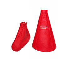 Schaltsack + Handbremsmanchette für Alfa Romeo GTV Spider 95-98 Rotes Leder