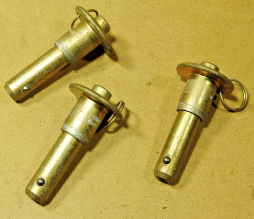 3 Pieces - 1/2" Ball lock Pin,  Button, MS 17984 810, CL-8-BLPB-1.50 - Used