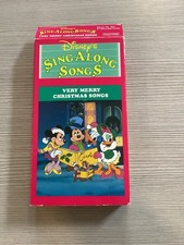 Sing Along Songs Very Merry Christmas VHS Disney Video Tape 657 VTG Kids Holiday
