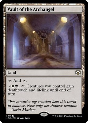 1x Vault of the Archangel - Commander: March of the Machine Near Mint - MTG