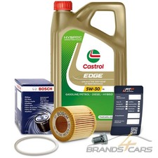 BOSCH ÖLFILTER+5L CASTROL EDGE 5W-30 LL FÜR SEAT IBIZA 4 6L 1.2+12V 02-09