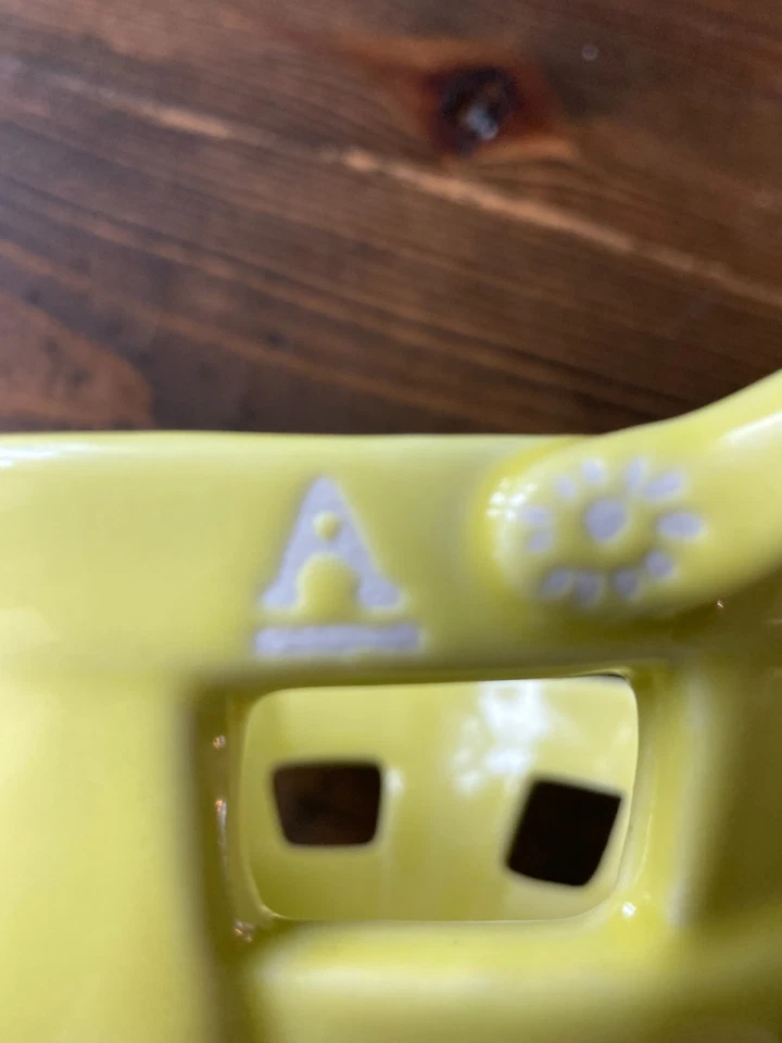 ANTHROPOLOGIE JOAN BERRY CESTA TIGELA DE SERVIR FRUTAS CERÂMICA LIMÃO GASTO CHIC - Imagem 4 de 4