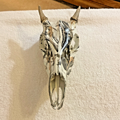 Hydro Dip Deer Skull Spike Buck From Hell Great For The Man Cave Hunting Animal