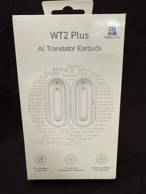AI Translator Earbuds Timekettle WT2 Plus 40+ Languages NEW IN BOX SEALED
