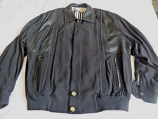 SELDOM * Francois Martin * Jacke Seide mit Nappa Leder *  Vintage 80er * Gr. 50