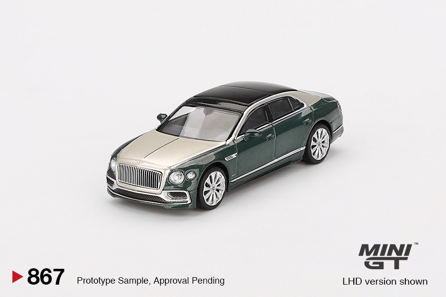 MINI GT 1/64 BENTLEY FLYING SPUR WHITE SAND VERDANT (LHD) BLISTER MGT00867-BL