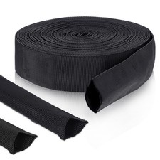 33 Ft Nylon Hydraulic Hose Protector Sleeve Black Protective Cover 33 Ft Nylon Hydraulic Hose Protector Sleeve Black Protective Cover