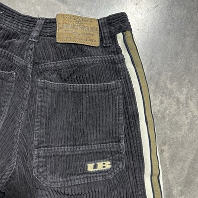 VTG 90s Union Bay JNCO Style Zebra Corduroy Wide Leg Pants Side