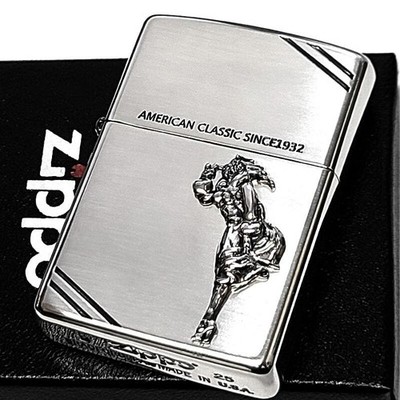 ZIPPO Windy 3D Metal Silver Engraved Lighter Smoked Finish