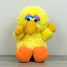 Hasbro Softies Cute Baby Big Bird Plush Sesame Street Stuffed 11  VTG Korea