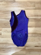 GK Elite Gymnastics Purple Leotard, Child Size Medium