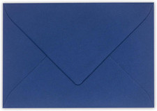 Briefumschl&auml;ge DIN C6 (162x114mm) 25 St&uuml;ck Dunkelblau Nassklebende Umschl&auml;ge f&uuml;r