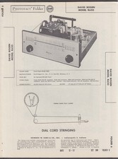 David Bogen Radio R620 Photofact Folder 1957