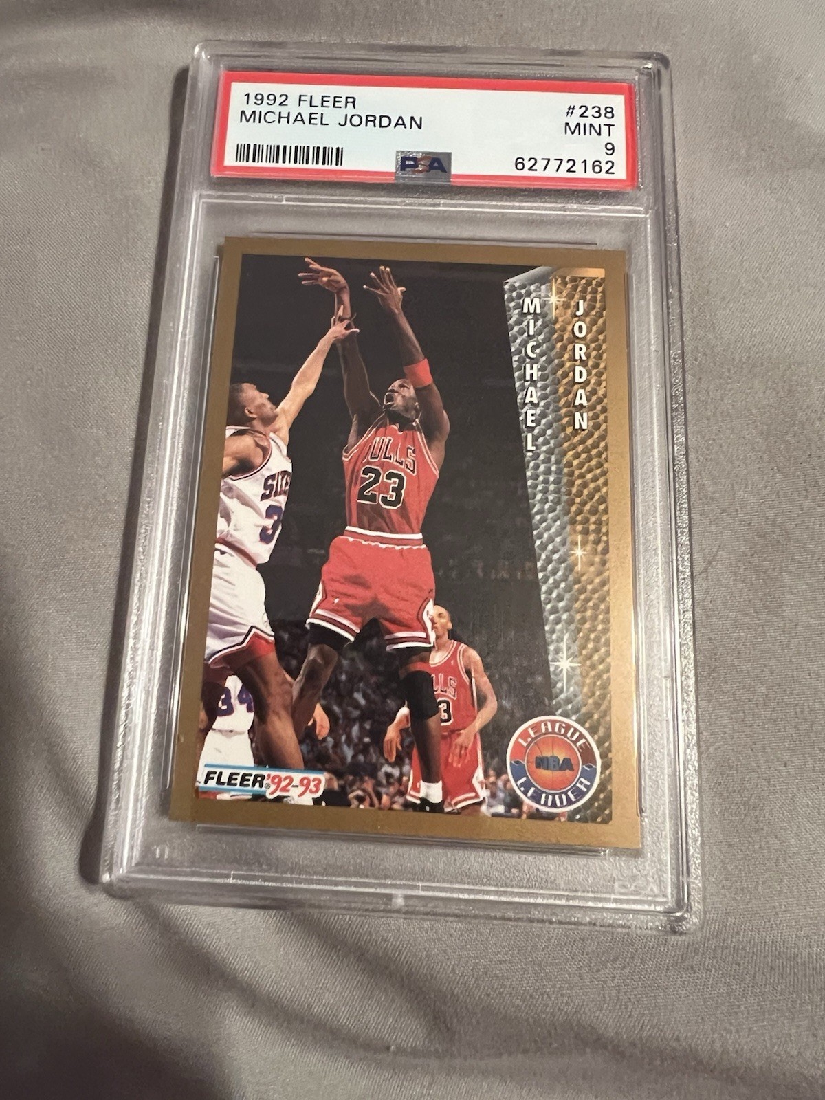 1992 Fleer MICHAEL JORDAN # 238 PSA 9 REAL NICE VINTAGE CARD LOOKS GEM MINT 🔥🔥