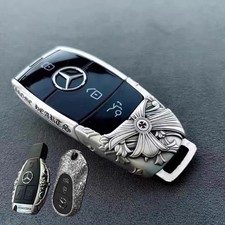 Car Key Case  Cover For Mercedes-benz C S Cla Cls Glb Glc Slk S500