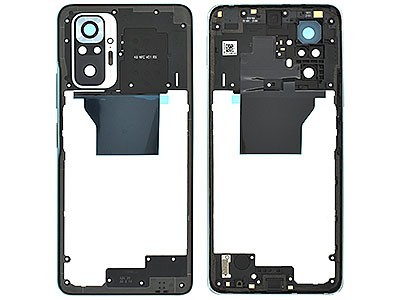 Xiaomi Redmi Note 10 Pro 4G - Rear Cover + Vitrino Camera Glacier Blue