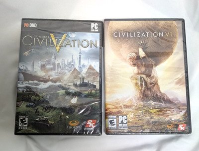 BUNDLE Sid Meiers Civilization V & Civilization VI (PC DVD-ROM) NEW