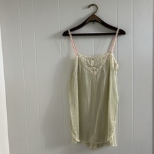 Sea-foam Green 1920 s Silk Teddy / Step-in. Antique Lingerie.