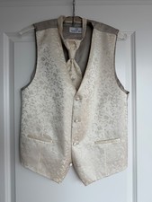 Hochzeitsweste WILVORST 50 + Krawatte Plastron Bräutigam Hochzeit Heirat Weste M