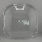 Vintage PYREX P-10-C-1 Clear Glass Square Replacement Lid ONLY