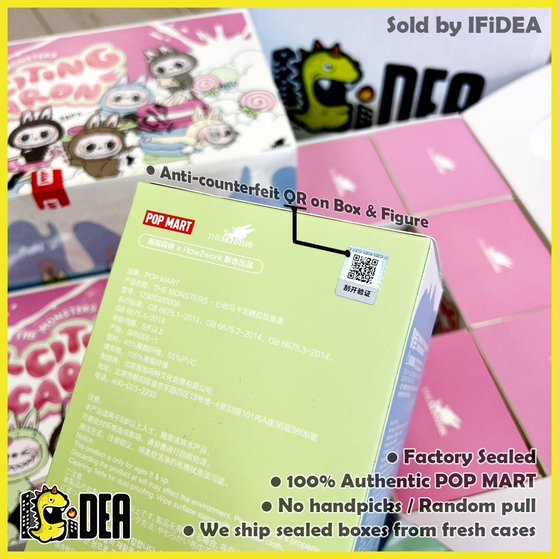 100% Authentic Labubu Exciting Macaron V1 Blind Box POP MART