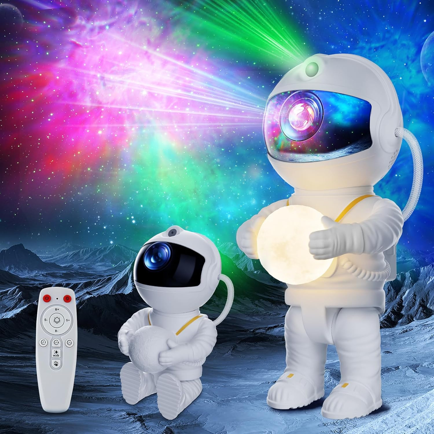 Proiettore Stelle Soffitto LED Astronauta 360° | Galassia per Bambini