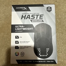 HYPERX PULSEFIRE HASTE LIGHTWEIGHT WIRELESS OPTICAL GAMING MOUSE Black BRAND NEW