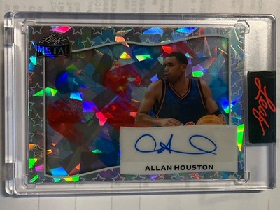 2025 Leaf Metal Knicks Allan Houston Auto Independence Day Silver Ice #d 1/4