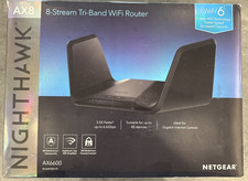 Netgear Nighthawk 8-Stream Tri-Band Wifi Router AX6600 rax70-100nas OPEN BOX