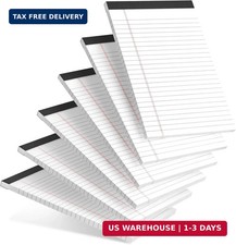 6pcs Small Note Pad 5x8 College Ruled Legal Pads Paper Notepads 6 Pack Study Bac