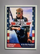 Donald Trump 2024 “Trump Wave” Custom ACEO Card MAGA The Real Top Gun