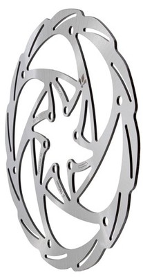 Formula Italy Monolithic 180mm 6-Bolt & Center Lock MTB Brake Rotor, Stainless