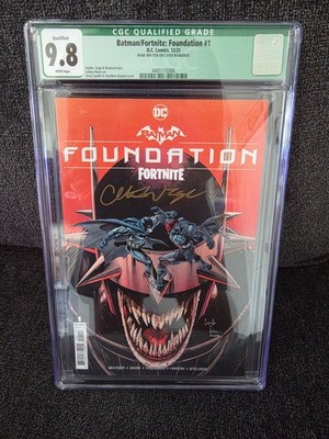 Batman/Fortnite Foundation #1 DF Signed by Christos Gage CGC Qualified 9.8