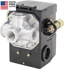 Heavy Duty Pressure Switch for Air Compressor 135-175 Psi Four 4 Port 26 Amp