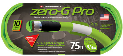 Zero-G Pro Teknor Apex 3/4-in x 75-ft Contractor -Duty Kink Free Woven Green Coi