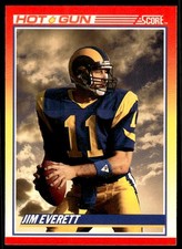 1990 Score Jim Everett Los Angeles Rams #312