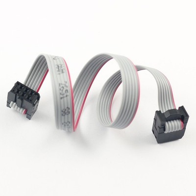 1Pcs 2.54mm Pitch 2x3 Pin 6 Pin 6 Wire Extension IDC   Ribbon Cable L= 25CM #md