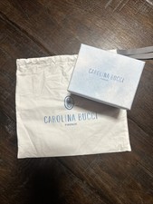 Carolina Bucci Firenze Gift 4.5x3.5x3” Open Side Box Jewelry Drawstring Dust Bag