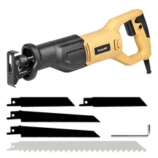 6Amp Reciprocating Saw, 3000SPM Variable Speed Corded Reciprocating Saw with ...