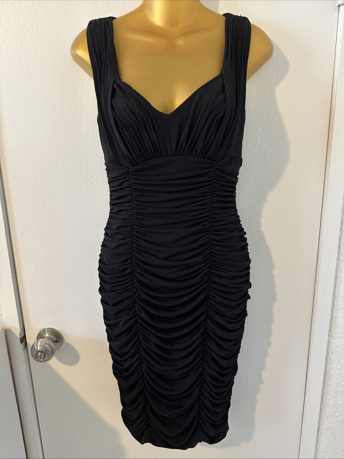 SALE 3 for $20 Black elegant Ruched dress Calvin Klein Size Women&rsquo;s medium
