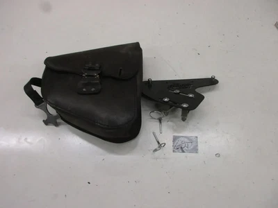 Seitentasche Gepäcktasche L95. Harley Davidson mit Halteplatte Ledertasche - Bild 1 von 4