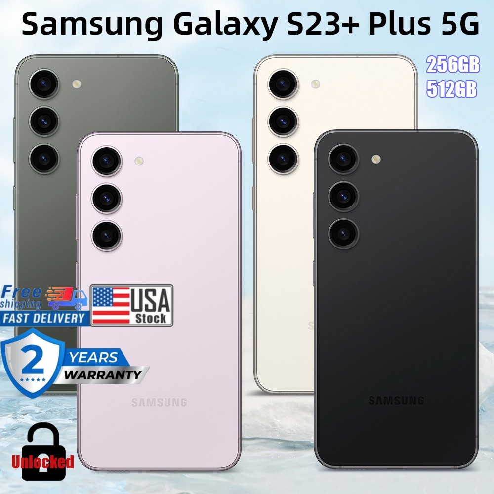SAMSUNG GALAXY S23 PLUS+ 5G 256G/512G FULLY UNLOCKED EXCELLENT RE