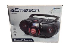 Emerson EPB-3002 Bluetooth Boombox CD Cassette AM/FM Radio Portable New