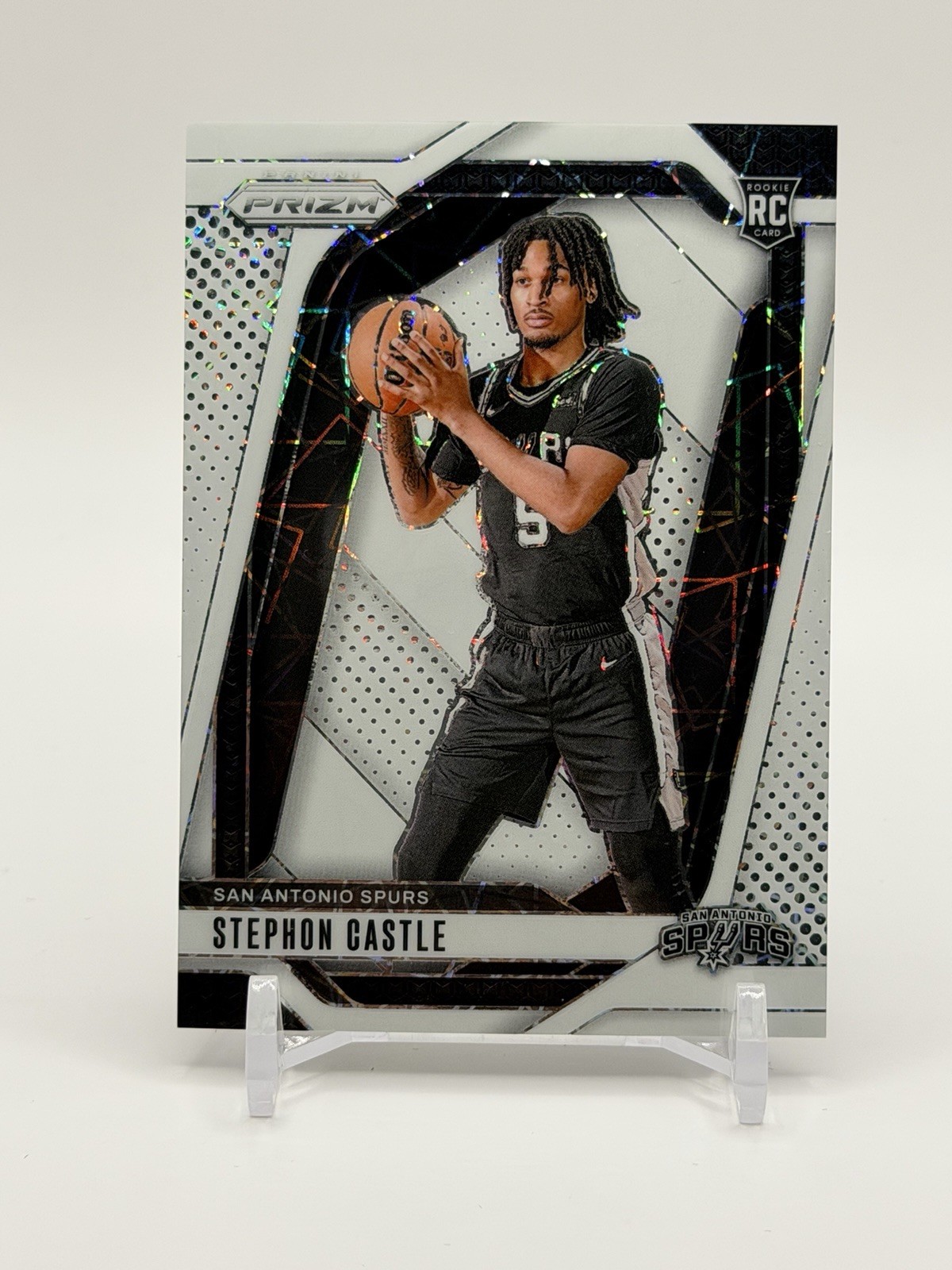 2024-25 Panini Prizm - Stephon Castle #234 White Lazer Prizm /275 (RC)